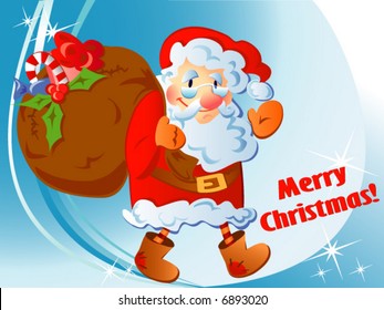 image vectorielle illustration de noël de santa claus
