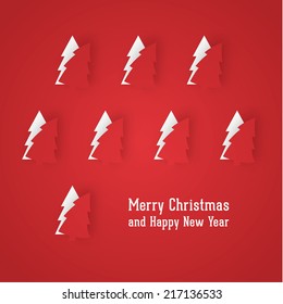 Vector Christmas illustration. Square decorative background for your project.