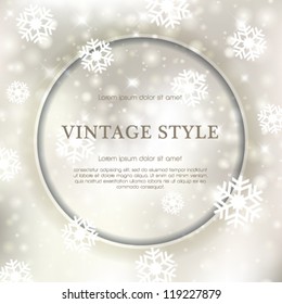 Vector Christmas invitation card.