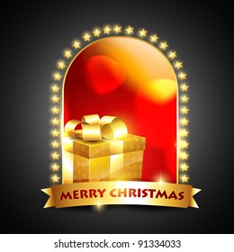 ilustración de diseño de etiqueta de navidad vectorial