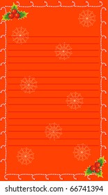 vector christmas letter
