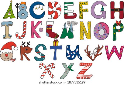 Vector of the Christmas Letters