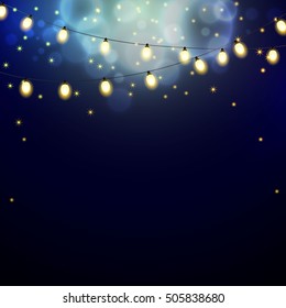 Vector Christmas lights