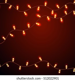 Vector Christmas lights