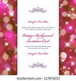 Vector Christmas lights design template. Perfect as invitation or announcement.