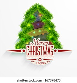 Vector Christmas Messages and objects on wrinkled paper background. Elements are layered separately in vector file.