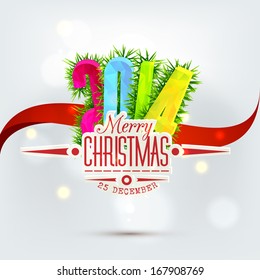 Vector Christmas Messages and objects on wrinkled paper background. Elements are layered separately in vector file.