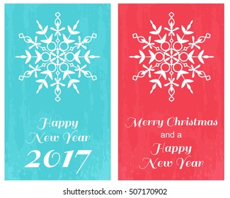 Vector Christmas Messages and objects on greeting card. Elements are layered separately in vector file.
