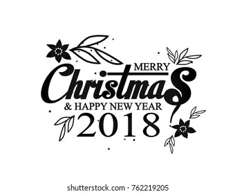 	
Vector Christmas and New Year 2018 typographical on red background with Gold glitter texture. Vector illustration for golden shimmer background. Xmas card. Vector Illustration