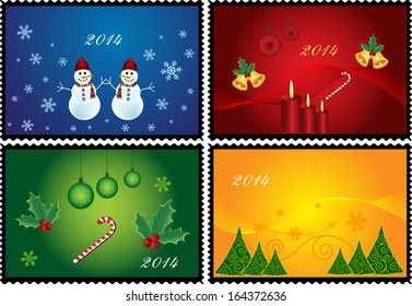 vector christmas new year background