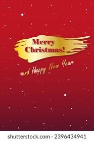Vector Christmas and New Year background for postcards and posters, celebration decoration, invitation, greeting cards.