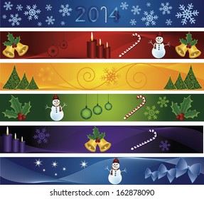 vector Christmas new year banner