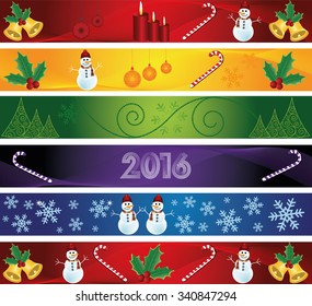 vector Christmas new year banner