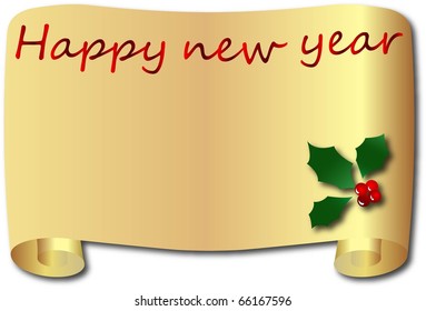 the vector Christmas and New Year banner