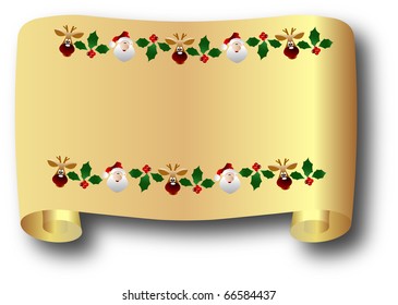 the vector Christmas and New Year banner