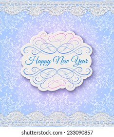 Vector Christmas and New Year card design.