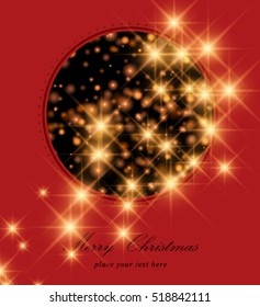 Vector Christmas and New Year card.