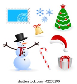 vector christmas and new year design elements set