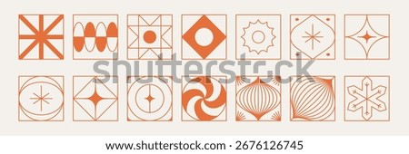 Vector Christmas and New Year design templates for advent calendars, greeting cards, packaging, prints, banners, and minimal graphics in a linear style