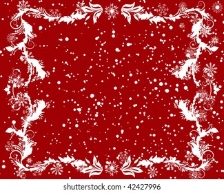 Vector Christmas (New Year) frame for design use