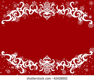 Vector Christmas (New Year) frame for design use