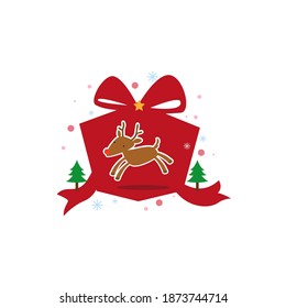 Vector de navidades y regalo de año nuevo para la decoración.