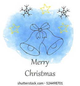 vector Christmas and new year hand drawn icon. Doodle illustration