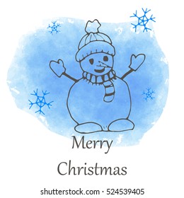 vector Christmas and new year hand drawn icon. Doodle illustration