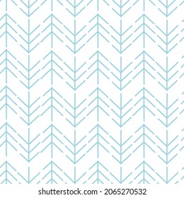 Vector. Christmas and New Year seamless pattern. Design templates for typographic products. Minimalism backgrounds for branding, banner, cover, postcard. Simple hand drawn fir tree and snowflakes.