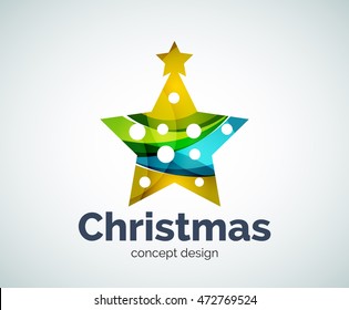 Vector Navidad o diseño de estrella de Año Nuevo plantilla, icono de negocios abstracto