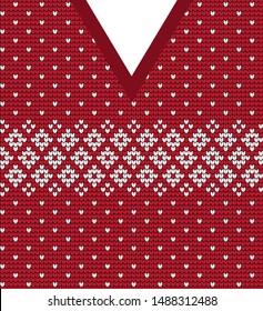 vector christmas and new year sweater