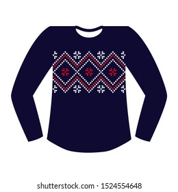 Vector Christmas and New Year sweater