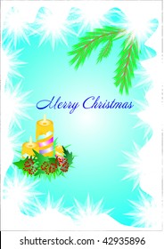 Vector Christmas & New-Year's greeting card
