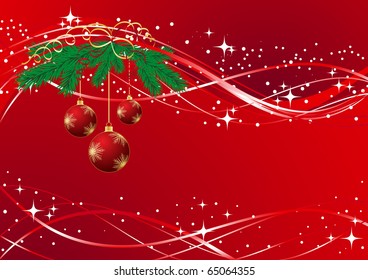 Vector Christmas & New-Year's greeting card