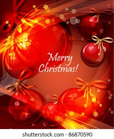 Vector Christmas & New-Year's greeting card