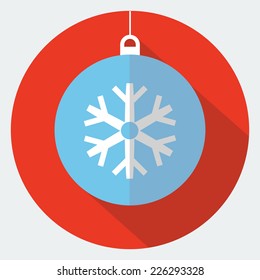 Vector christmas ornament icon