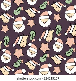 vector Christmas ornament pattern background