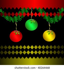 Diseño de adornos navideños vectoriales