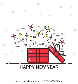 Vector Christmas Party design template. Vector illustration EPS10