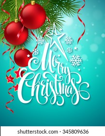 Vector Christmas Party design template. Vector illustration EPS10