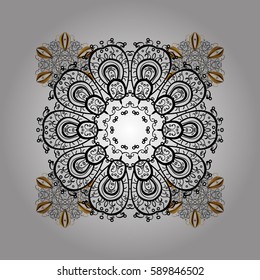 Vector Christmas party design template. Abstract Christmass illustration with white snowflakes on white background.