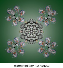 Vector Christmas party design template. Abstract Christmass illustration with snowflakes on a background.