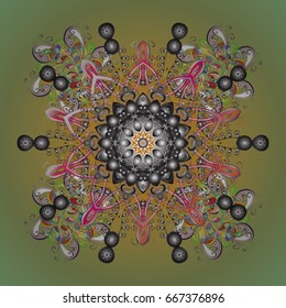 Vector Christmas party design template. Abstract Christmass illustration with snowflakes on a background.