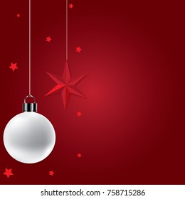 Vector Christmas Party design template. Vector illustration