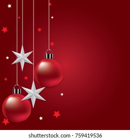 Vector Christmas Party design template. Vector illustration
