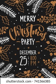 Vector Christmas Party Invitation