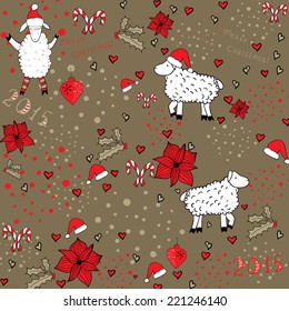 vector Christmas pattern background