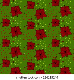 vector Christmas pattern background