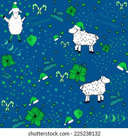 vector Christmas pattern background