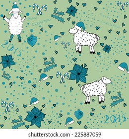 vector Christmas pattern background